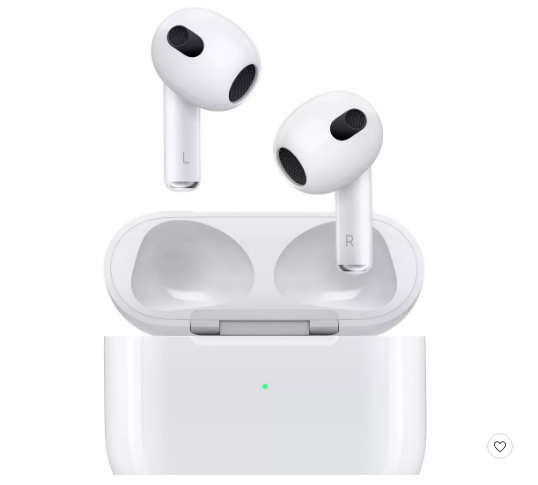 Sumérgete en un mundo de sonido premium con los AirPods de 3ra generación a solo $139.99 en Target. Con una calificación de 4.3 estrellas y un descuento de $30.00, disfruta de la libertad inalámbrica y una experiencia auditiva incomparable. ¡Compra ahora y ahorra!