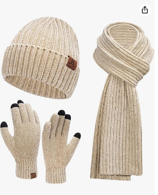 Sumérgete en la elegancia invernal con nuestro conjunto AQOTHES. Incluyendo un gorro de punto, bufanda larga y guantes para pantalla táctil, este conjunto ofrece un estilo excepcional y funcionalidad. Con más de 1,000 calificaciones y un descuento del 14%, es la opción perfecta para mantener el calor y la moda.