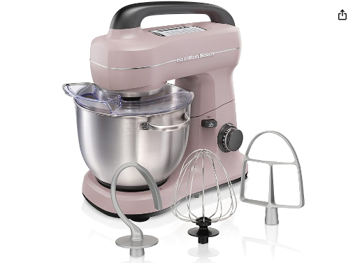 Batidora de pie color rosa a un precio accesible