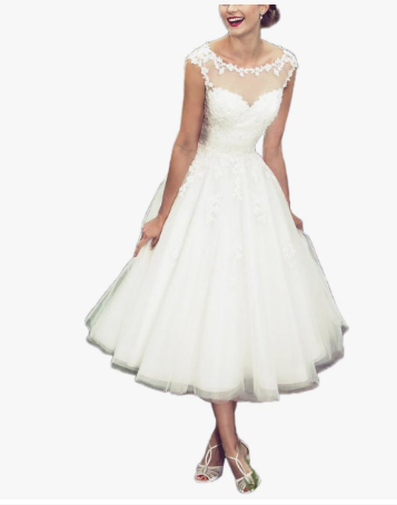Sumérgete en la nostalgia con nuestro vestido corto clásico de estilo vintage, diseñado para la novia elegante y moderna. Con una calificación de 3.9 estrellas basada en 873 opiniones, este encantador vestido, con un precio de US$99.99, ofrece no solo un look distintivo, sino también la flexibilidad de devolución gratuita en algunas tallas y colores. Descubre la combinación perfecta de estilo, comodidad y asequibilidad para tu día inolvidable.