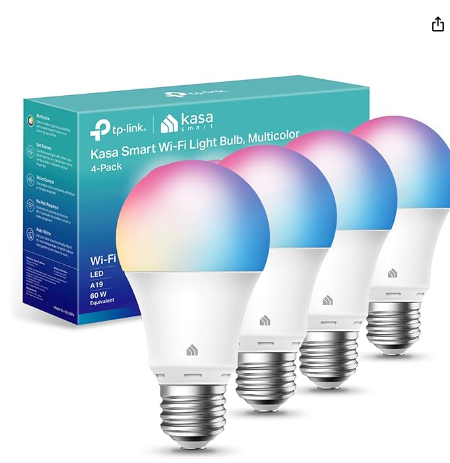 Ilumina tu espacio con la bombilla inteligente Kasa. WiFi, cambio de color y compatibilidad total.