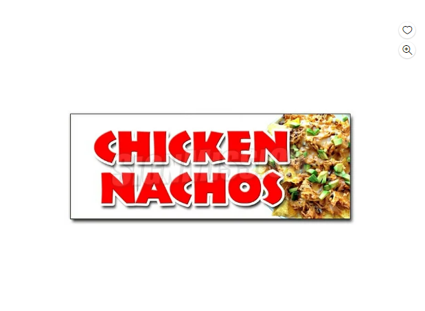 Agrega un toque festivo a tu cocina con esta pegatina temática mexicana. La calcomanía de 12" CHICKEN NACHOS es una forma fácil y económica de darle sabor y color a tus paredes.