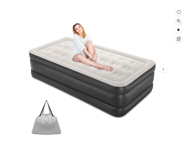 Garantiza una buena noche de sueño con el Colchón de Aire Twin de 18 Pulgadas. Equipado con una bomba incorporada para una inflación rápida, este colchón ofrece comodidad y versatilidad. Ahorra $34.00: de $79.99 a solo $45.99. ¡La solución perfecta para invitados o acampadas!