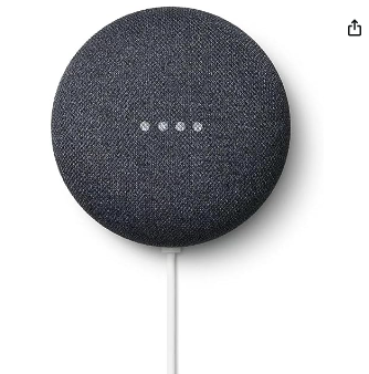 Potencia con Google Assistant en Nest Mini, compacto y en carbón. Controla tu hogar con facilidad.