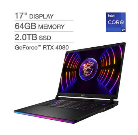 Sumérgete en el mundo del gaming con la MSI Raider GE78HX 17 Laptop. Descubre por qué tiene una calificación de 3.2 estrellas y ahorra $600.00 con el descuento actual. Tu oportunidad de llevar la experiencia de juego al siguiente nivel está aquí.