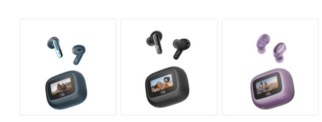 Sumérgete en la experiencia auditiva elegante con la serie JBL TWS Live 3, que incluye auriculares discretos como los Live Buds 3 y diseños similares a AirPods como Beam 3 y Flex 3. A $200, estos auriculares ofrecen la tecnología del JBL Tour Pro 2 a un precio más asequible. Descubre cómo la pantalla en el estuche agrega funcionalidad adicional a estos elegantes auriculares.

