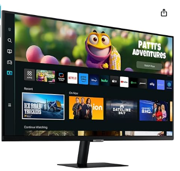 Sumérgete en la visualización envolvente con el monitor inteligente FHD de SAMSUNG. Con una pantalla de 27 pulgadas, HDR10 y conectividad móvil, este monitor ofrece una experiencia única. Ahorra un 39% y lleva la calidad de imagen a un nuevo nivel con este dispositivo versátil.