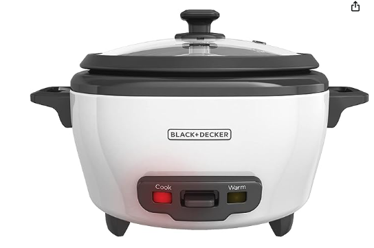 Descubre la elegante Black+Decker RC503, una olla arrocera que combina estilo y eficiencia. Con capacidad para 3 tazas de arroz seco, este electrodoméstico te brinda resultados uniformes. Adquiérela ahora por solo US$25.99 y disfruta de una entrega rápida con Amazon Prime.