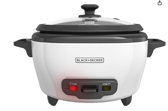 Descubre la elegante Black+Decker RC503, una olla arrocera que combina estilo y eficiencia. Con capacidad para 3 tazas de arroz seco, este electrodoméstico te brinda resultados uniformes. Adquiérela ahora por solo US$25.99 y disfruta de una entrega rápida con Amazon Prime.

