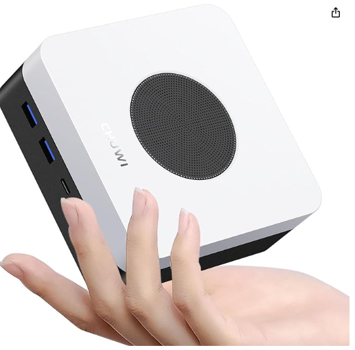 Potencia concentrada en tus manos: Chuwi LarkBox X, el mini PC con 12 GB de RAM y almacenamiento SSD de 512 GB. Rinde en grande, ocupa poco espacio.