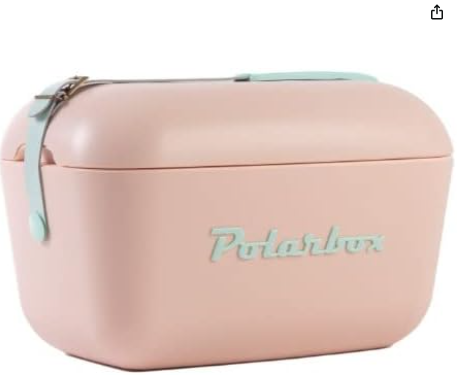 Polar Box Cooler: Diseño retro y máxima frescura en 12 litros. Correa de cuero ajustable, opciones de color y personalización única. ¡Picnic con elegancia!