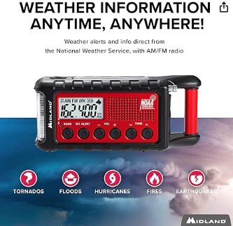 El Midland ER310 no es solo un radio, es una herramienta multifuncional para la seguridad de tu hogar. Desde su linterna integrada hasta el silbato ultrasónico para perros, este dispositivo está diseñado para enfrentar cualquier emergencia. Obtén tranquilidad con el ER310 a tu alcance.