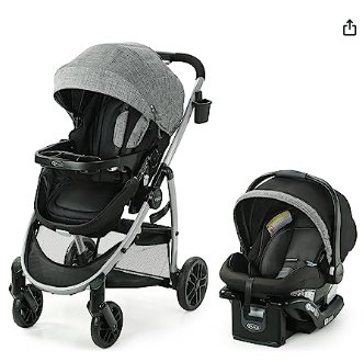 Descubre la conveniencia y seguridad del Sistema de Viaje Graco Modes, disponible en Amazon. Con un descuento del 15%, por solo US$280.49, este sistema cuenta con una calificación de 4.7 estrellas y más de 9,800 calificaciones. Ideal para padres ocupados, este sistema ofrece comodidades prácticas para hacer que los paseos con tu bebé sean más fáciles.