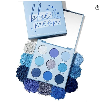 Haz una declaración con la paleta de sombra de ojos Blue Moon de Colourpop. Con una calificación de 4.3 estrellas y más de 575 calificaciones, esta paleta en polvo ofrece una explosión de tonos azules cautivadores. Obtén la tuya por US$19.04 y disfruta de la entrega rápida y GRATIS con Amazon Prime. ¡Descubre la intensidad del azul con cada aplicación!