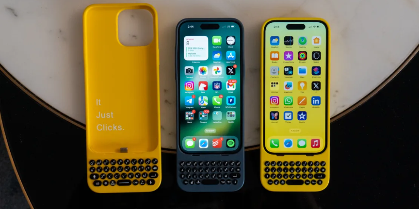 Comodidad y estilo: Clicks ofrece un diseño audaz pero simplista con su distintivo color BumbleBee, atrayendo a amantes de los teclados físicos.