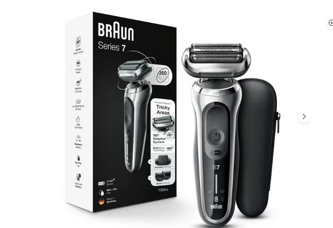 La Braun Series 7 7025s redefine tu experiencia de afeitado con un diseño recargable Wet Dry y un recortador de barba. Con 105 reseñas, esta afeitadora recibe una calificación de 3.6 estrellas. Aprovecha el descuento de $30.00 y consigue este dispositivo por solo $99.94. Descubre la comodidad y precisión en cada adquisición con esta oferta exclusiva de Walmart.