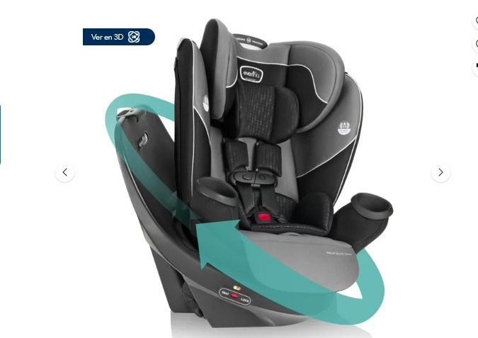 Obtén el Evenflo Revolve360 a un precio especial de $299.00, antes $349.00. Ahorra $50.00 en esta oferta única que combina seguridad, versatilidad y estilo, con 4.7 estrellas basadas en la experiencia de 2266 padres satisfechos.