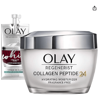 Barrera Defensiva para el ADN: Este hidratante no solo ofrece una defensa diaria contra los efectos del envejecimiento, sino que también se destaca por su capacidad para reducir el potencial daño del ADN. Recomendado por dermatólogos, el Olay Regenerist Colágeno Péptido 24 Hidratante se posiciona como un aliado esencial en la lucha contra el envejecimiento cutáneo.