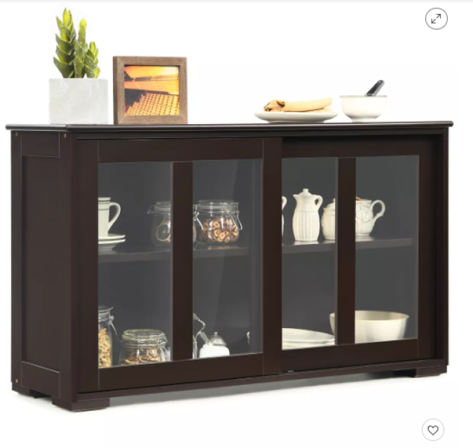 Organiza con estilo: Armario de Almacenamiento Costway a $149.99. Oferta única, antes $299.99. ¡Ahorra en espacio y funcionalidad!