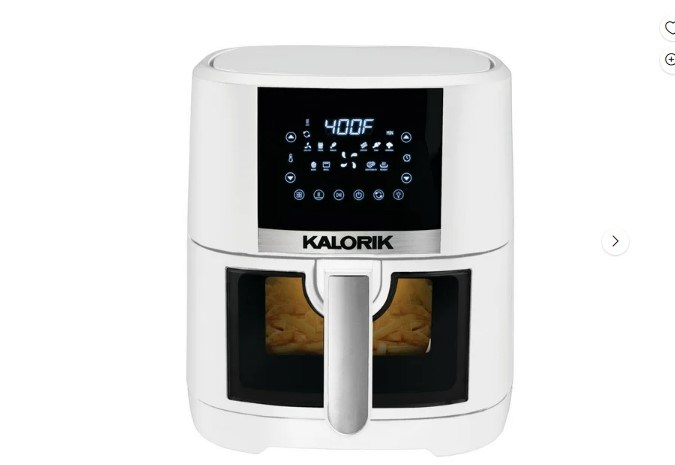Experimenta la revolución en la cocina con la Freidora de aire Kalorik® a un precio increíble de $29.87, antes $49.00. Ahorra $19.13 y lleva a casa este electrodoméstico de alta calidad que ha conquistado a clientes con sus 4.6 estrellas de 290 reseñas.