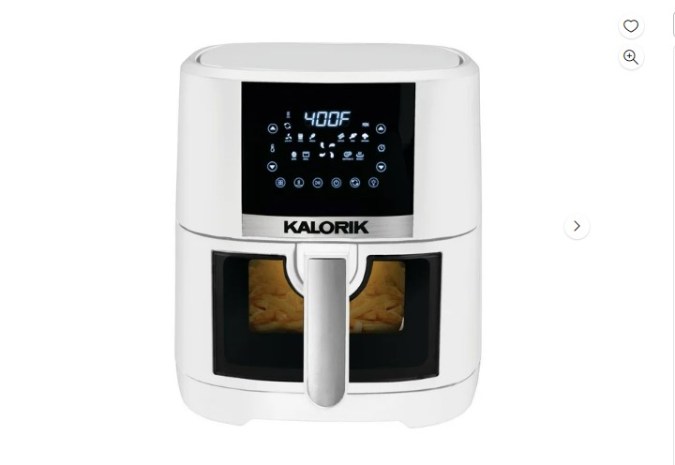 Experimenta la revolución en la cocina con la Freidora de aire Kalorik® a un precio increíble de $29.87, antes $49.00. Ahorra $19.13 y lleva a casa este electrodoméstico de alta calidad que ha conquistado a clientes con sus 4.6 estrellas de 290 reseñas.