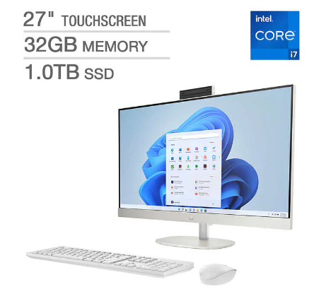 Experimenta la innovación con la Computadora de Escritorio HP Todo en Uno. Con un potente procesador Intel® Core i7-1355U de 13.a generación y pantalla táctil de 27", redefine tu espacio de trabajo. Teclado y mouse inalámbricos, cámara de privacidad HD y más, hacen de esta oferta una oportunidad única.