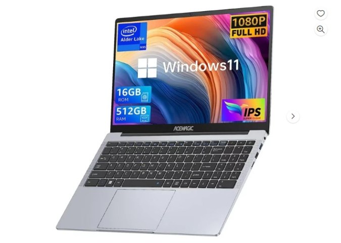 Descubra la Laptop ACEMAGIC, una potente herramienta con un rendimiento estelar respaldado por 818 reseñas y una calificación de 4.8 estrellas. Con un descuento de $80.40, esta computadora portátil con Windows 11 Pro y características avanzadas puede ser tuya por tan solo $279.59. Aprovecha esta oferta exclusiva de Walmart para potenciar tu productividad.