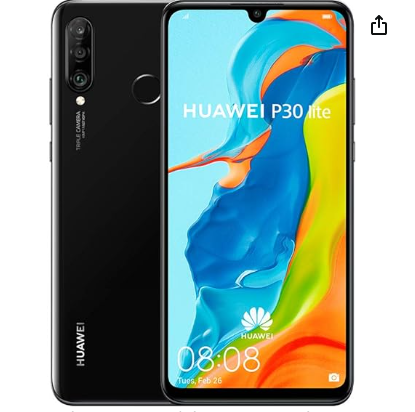 Huawei P30 Lite (277,91 dólares): Pantalla FullHD+ y 4GB de RAM ofrecen versatilidad, mientras su cámara completa y relación calidad/precio destacan, brindando una experiencia móvil integral.