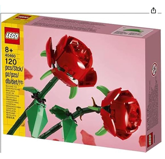 Cambia las rosas clásicas por un toque juguetón con estas rosas de Lego. Ajustables y sin espinas, estas flores eternas son perfectas para aquellos que buscan un regalo duradero y divertido.
