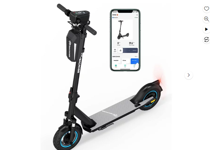 Scooter Eléctrico Evercross: 885 reseñas, 4.6 estrellas. Ahorra $220. Oferta única: $379.99. Movilidad moderna para adultos y adolescentes.