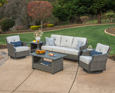 Sumérgete en el lujo al aire libre con el conjunto de asientos SunVilla Lago Brisa de 6 piezas. Tu precio final será revelado al comprar, junto con un descuento tentador de $800. Con entrega exclusiva (sin instalación incluida) y la posibilidad de calificar para Costco Direct Savings, esta oferta es perfecta para transformar tu espacio exterior.