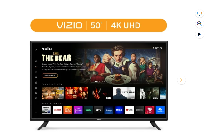 Sumérgete en la nitidez y calidad visual excepcionales con el VIZIO 50" Clase V Serie 4K UHD LED Smart TV V505-J09. Experimenta colores vibrantes y detalles impresionantes. Con 24,600 opiniones y una calificación de 4.4/5, este televisor es una elección confiable y satisfactoria.