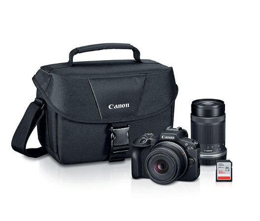 Conviértete en un creador de momentos con el Canon EOS R100 Bundle. Equipado con una cámara mirrorless y dos lentes, este conjunto ofrece versatilidad y calidad. Aprovecha el descuento de $100.00 y descubre la belleza de la fotografía con Canon.