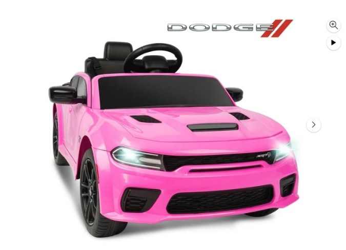 Regala a tus hijos la emoción de conducir su propio Dodge Charger SRT con este coche eléctrico. Controlado por padres mediante un control remoto, este vehículo proporciona horas de diversión mientras los niños exploran el mundo a su alrededor, todo con envío gratis y devoluciones gratuitas durante 90 días.