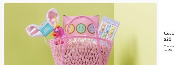 Dale vida a la tradición de Pascua con nuestra Cesta por menos de $20. Diseña una canasta llena de encanto y delicias para todos, con accesorios divertidos, golosinas irresistibles y sorpresas que harán que la celebración sea inolvidable. ¡Haz que esta Pascua sea especial sin salirte de tu presupuesto!