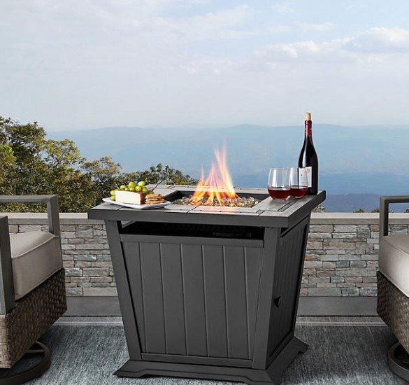 Transforma tus noches al aire libre con elegancia y funcionalidad. La Mesa Cuadrada para Brasero de Gas de 30" de Member's Mark en gris ofrece un diseño sofisticado con tapa y cubierta antipolvo. Experimenta la calidez y ahorra $50.00 en esta oferta exclusiva hasta el 24 de marzo.