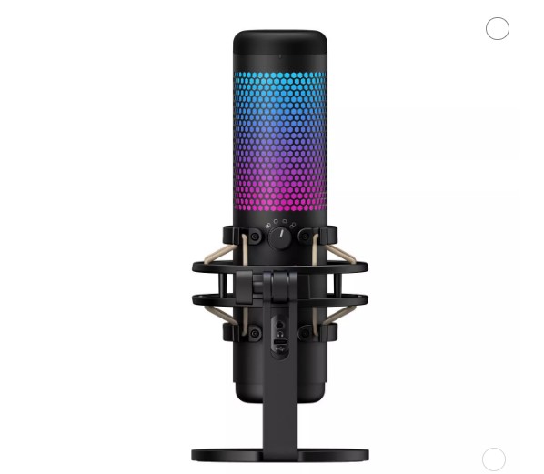 Eleva tu calidad de sonido con el Micrófono de Condensador USB HyperX QuadCast S RGB. Con una calificación de 4.7 estrellas y 36 reseñas, este micrófono es esencial para streamers y creadores de contenido. Adquiérelo hoy por $119.99 (anteriormente $159.99), ahorrando $40.00 (25% de descuento) al comprar en línea.