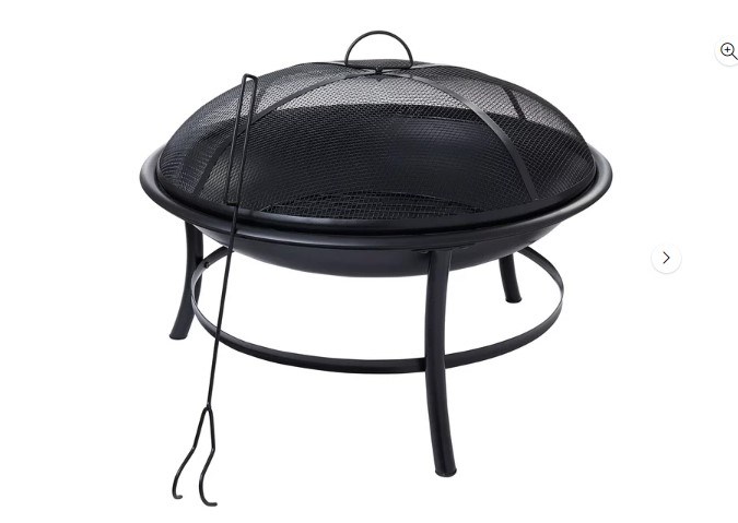 Crea un ambiente acogedor en tus noches al aire libre con el Brasero Redondo de Hierro de Mainstays en Walmart. Con un diseño elegante en color negro y un diámetro de 26.0 pulgadas, este brasero es la adición perfecta para tus espacios exteriores. Disfruta de la calidez y el estilo mientras compartes momentos inolvidables.