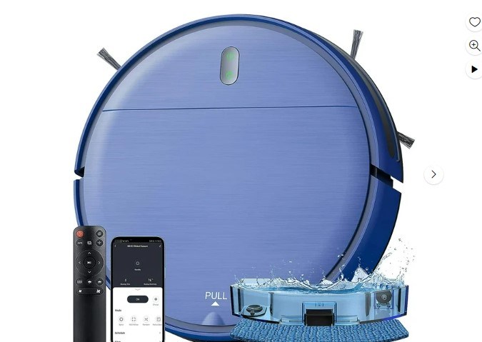 Disfruta de la limpieza inteligente con el Robot Aspirador y Trapeador Combo de Walmart. Este dispositivo avanzado, compatible con Alexa, hace que la limpieza sea más fácil que nunca. Con su tanque de agua de 230 ML y capacidad de autocarga, decir adiós al pelo de mascotas en pisos duros y alfombras de pelo corto es ahora más eficiente y conveniente que nunca.