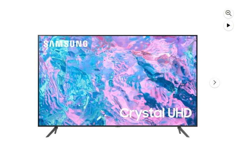 Sumérgete en una experiencia visual de alta calidad con el televisor inteligente Samsung de 65 pulgadas. Con tecnología Crystal UHD 4K, disfrutarás de imágenes nítidas y colores vibrantes que te harán sentir como si estuvieras en el cine.