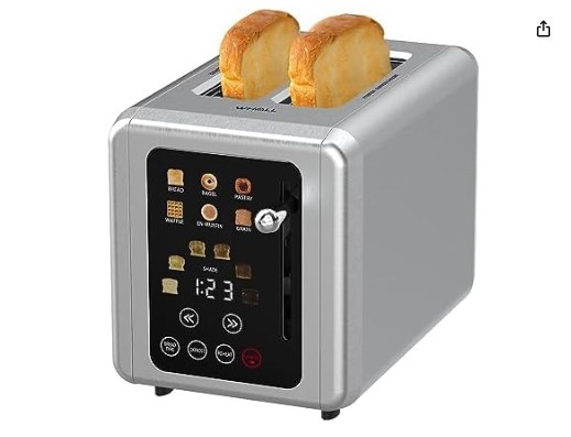 Consigue el tostado ideal con la Tostadora de Pantalla Táctil WHALL. Sus 6 ajustes de sombra garantizan resultados perfectos, mientras que las ranuras extra anchas son ideales para todo tipo de pan. Aprovecha esta oferta de primavera y disfruta de desayunos deliciosos cada mañana.