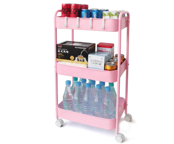 Organiza tu hogar y reduce el estrés con el carrito asistente de Ufriandz: diseño versátil, estructura resistente y amplio espacio de almacenamiento.

