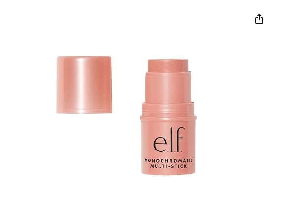¿Buscas un producto versátil para realzar tu belleza? Descubre la multibarra monocromática de e.l.f. con un color melocotón brillante, perfecta para ojos, labios y mejillas. ¡Con más de 56,000 calificaciones y siendo el #1 más vendido en rubores faciales, este artículo es imprescindible en tu rutina de maquillaje por solo US$5.00!