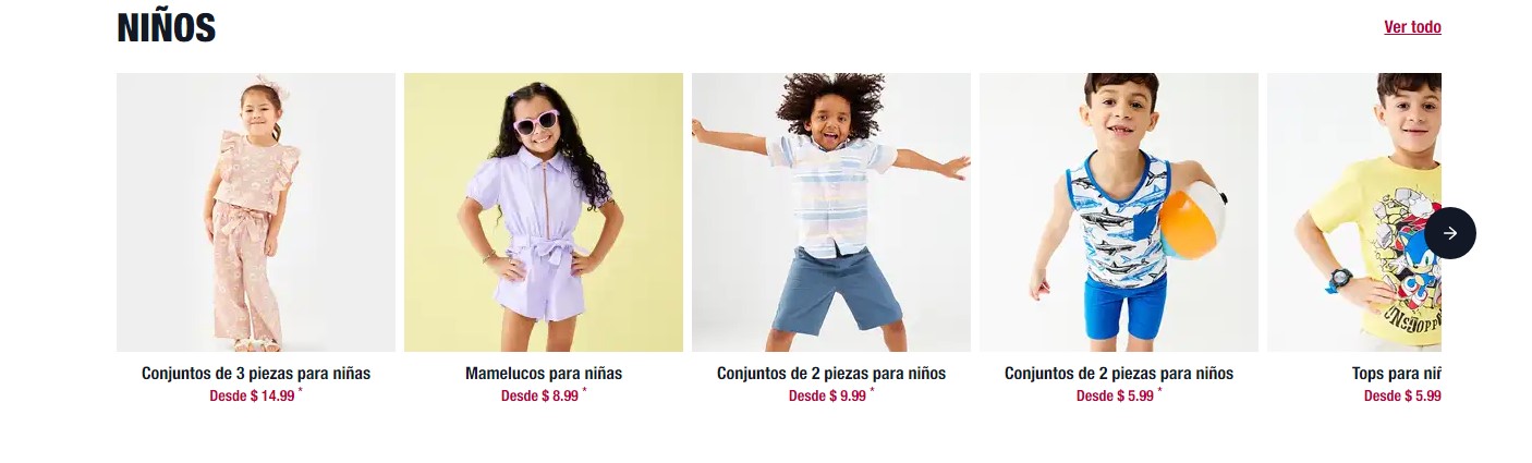 Ofertas en ropa de niños