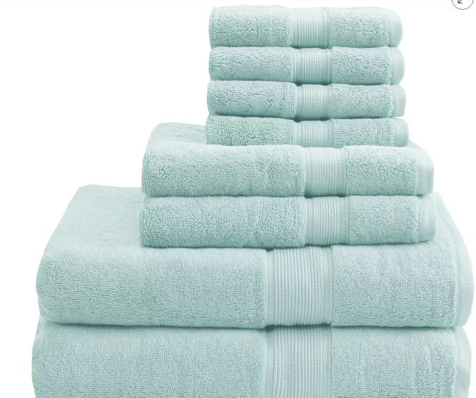 El juego de toallas de baño de 8 piezas ofrece calidad y valor excepcionales. ¡Transforma tu rutina de baño con estas toallas de alta calidad!