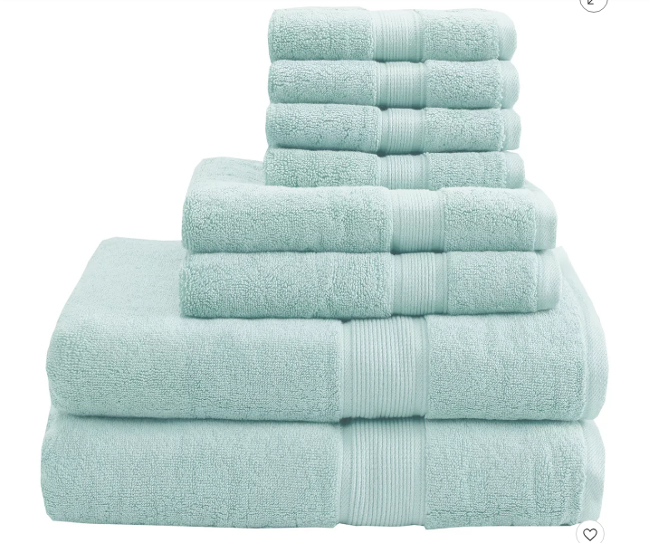 El juego de toallas de baño de 8 piezas ofrece calidad y valor excepcionales. ¡Transforma tu rutina de baño con estas toallas de alta calidad!