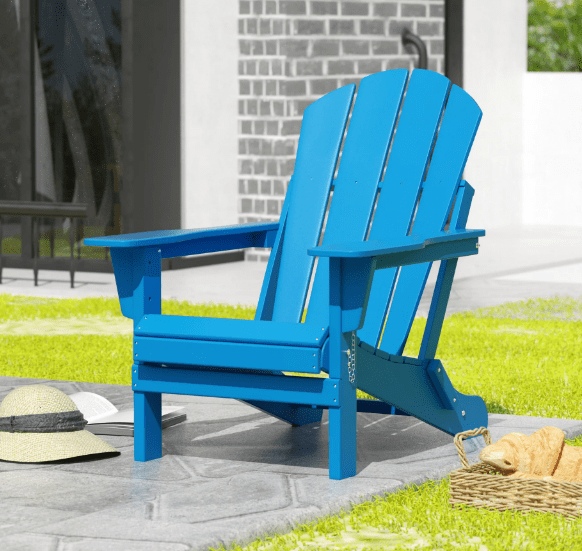 La silla Adirondack plegable de Westintrends es la elección perfecta para relajarte al aire libre. Su diseño resistente y su color azul Pacífico añaden un toque de elegancia a cualquier espacio exterior, mientras que su estructura plegable la hace fácil de almacenar cuando no está en uso.