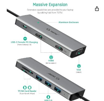 Descubre por qué el adaptador Totu es el accesorio imprescindible para tu computadora portátil.
