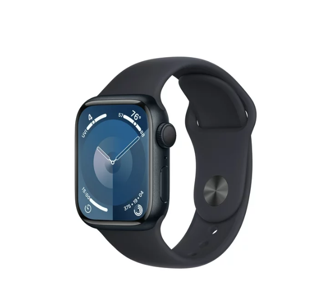 Con un diseño elegante de caja de aluminio Midnight y correa deportiva, el Apple Watch Series 9 combina estilo y funcionalidad. Ya sea en el gimnasio o en una reunión, este reloj inteligente es el complemento perfecto para tu estilo de vida activo.