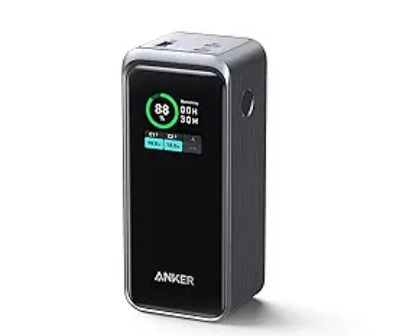 Con su diseño compacto y características avanzadas como la pantalla digital inteligente y la compatibilidad con una amplia gama de dispositivos, el Anker Prime Power Bank es el compañero perfecto para tus viajes y aventuras diarias.